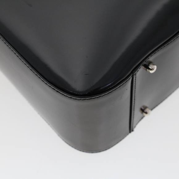 GUCCI Interlocking Hand Bag Patent leather Black 000.1013.0504 Auth fm2490 - Picture 15 of 16